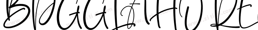 BPGGLAHO REGULAR字体转换